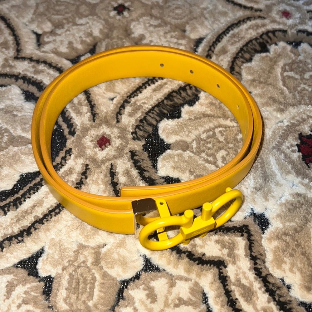 Salvatore Ferragamo Yellow Belt